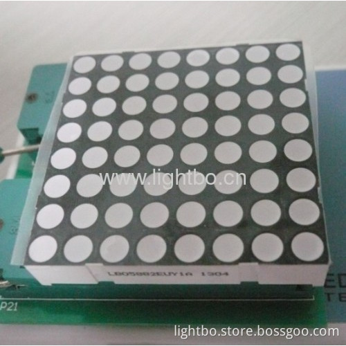 Ultra Bright Amber 2.0" 5mm 8 X 8 Dot Matrix Led Display For Moving Signs,traffic Message Boards,queue Systems 